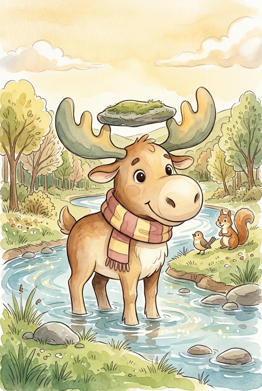 Cover art for Moose and the River's Promise