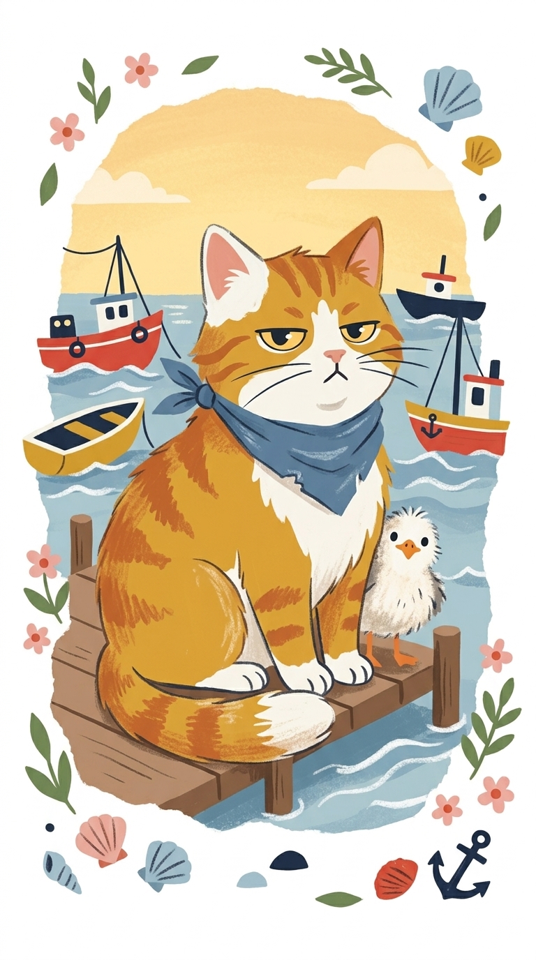 Cover art for The One-Ear Ferry Cat